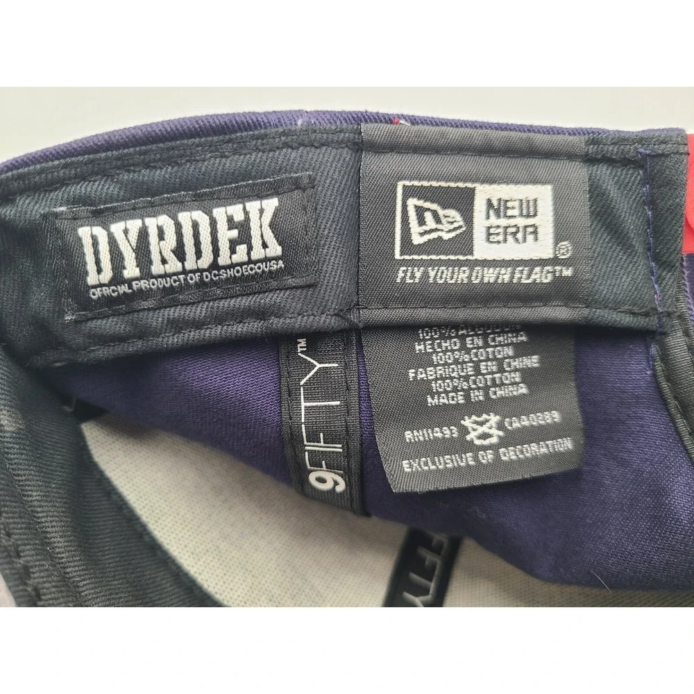 DC Shoes Dyrdek New Era 9Fifty Snapback Hat Cap Skate Skateboard Men Blue Red